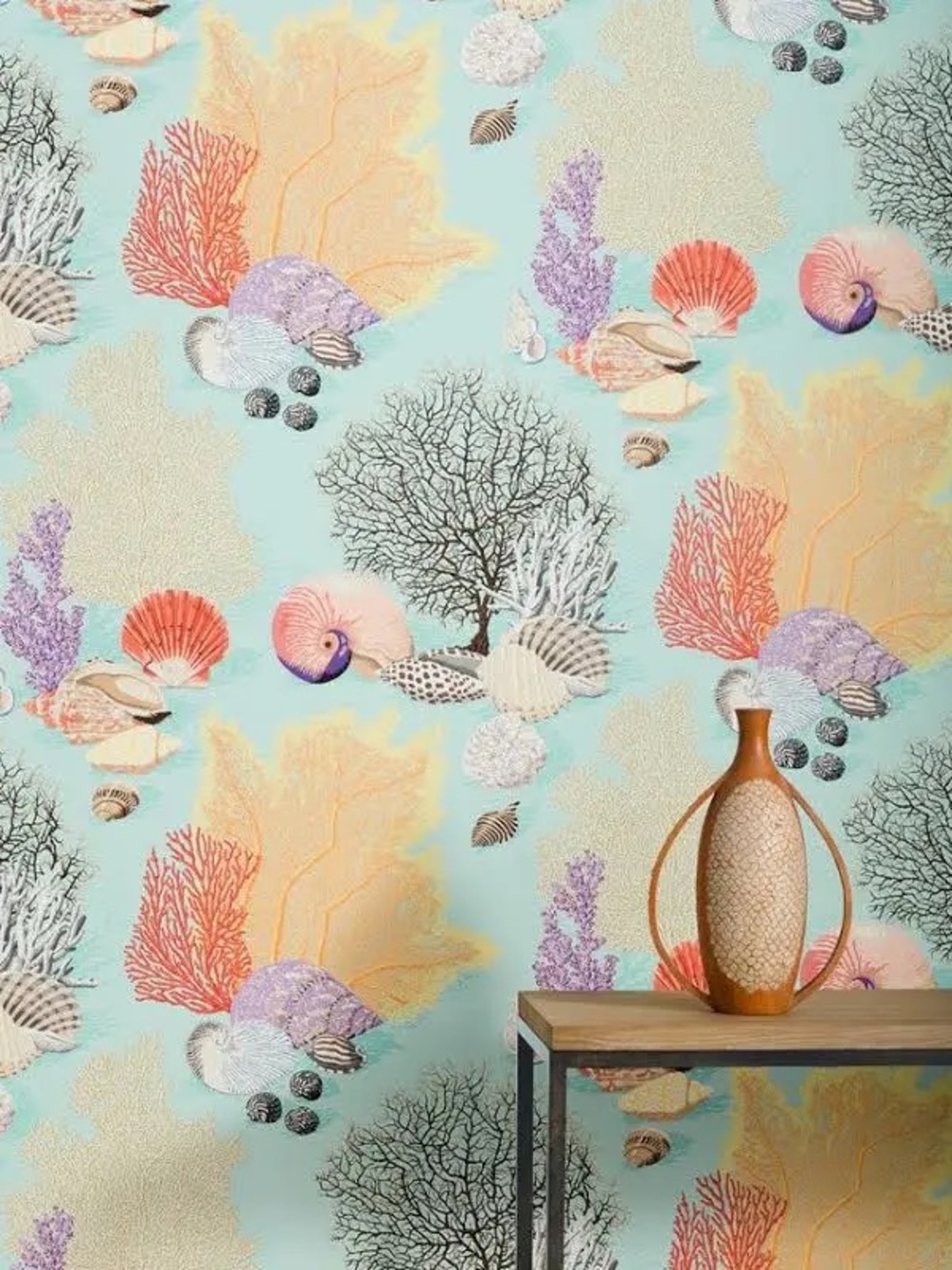 Manuel Canovas Byron Bay Wallpaper - Turquoise -